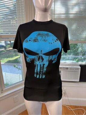 Under Armour Marvel Punisher HeatGear Compression Shirt Black MD